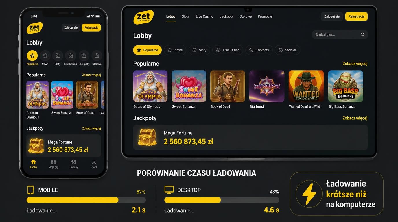 Porównanie czasu uruchamiania gier aplikacji vs komputer